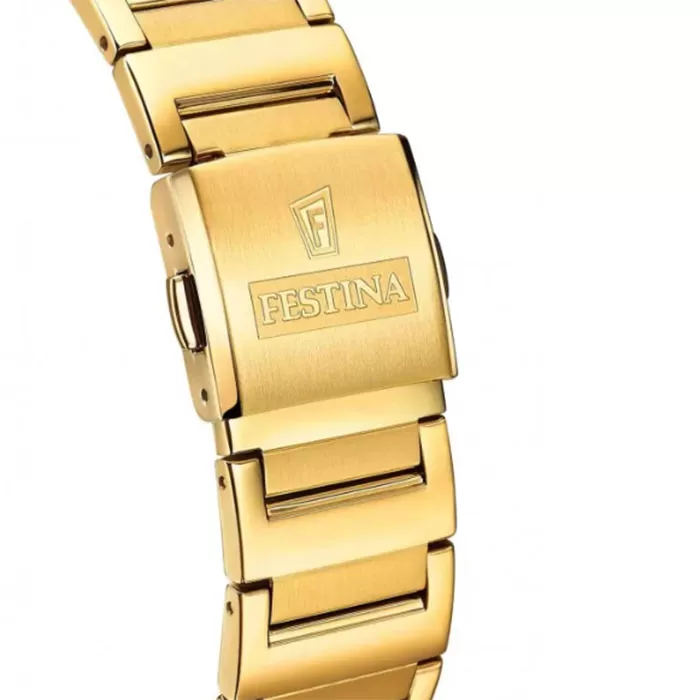 ΡΟΛΟΙ FESTINA  F20678/5 FESTINA On The Square Gold Stainless Steel Bracelet