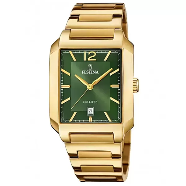 ΡΟΛΟΙ FESTINA  F20678/5 FESTINA On The Square Gold Stainless Steel Bracelet