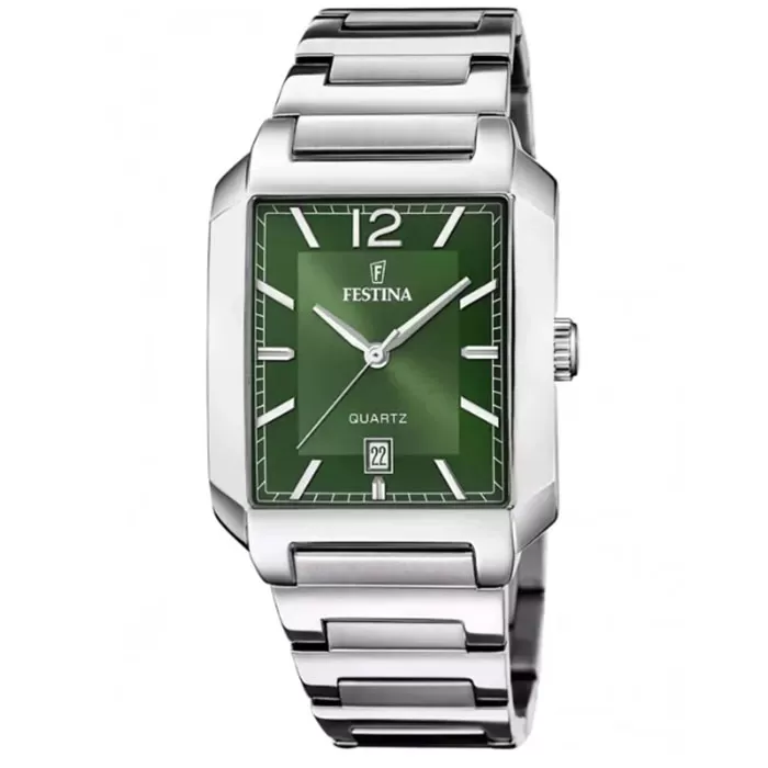 ΡΟΛΟΙ FESTINA  F20677/5  FESTINA On The Square Silver Stainless Steel Bracelet