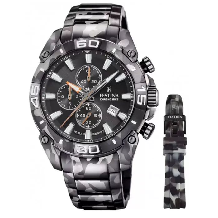 ΡΟΛΟΙ FESTINA  F20710/1 FESTINA Chrono Bike Chronograph Camo Special Edition Gift Set