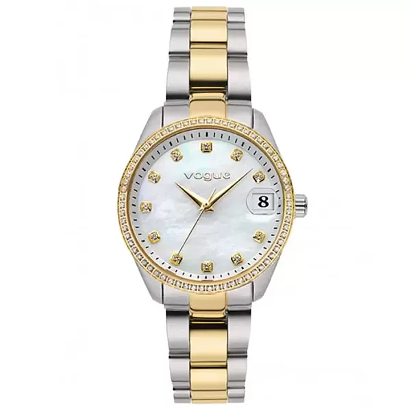 ΡΟΛΟΙ VOGUE  2020614364 VOGUE Reina Mini Crystals Two Tone Stainless Steel Bracelet