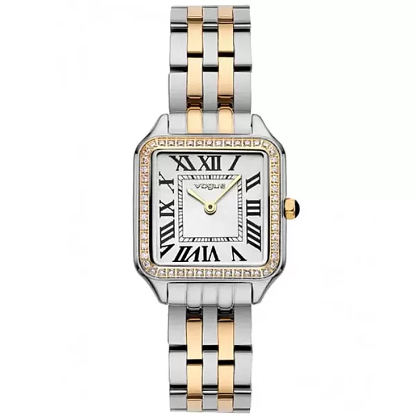 ΡΟΛΟΙ VOGUE  2020615261  VOGUE Victoria Zircons Two Tone Stainless Steel Bracelet
