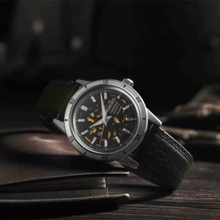 ΡΟΛΟΙ SEIKO SSA461J1 SEIKO Presage Style 60s 'Elegant Yet Rugged' Automatic Brown Leather Strap
