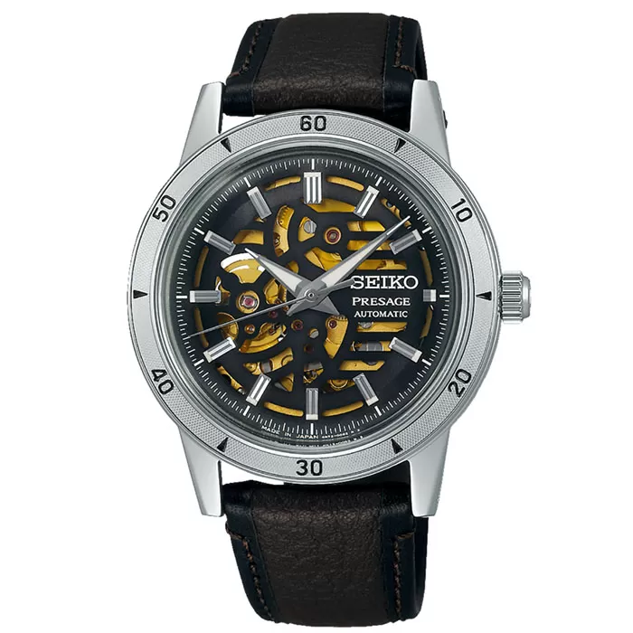 ΡΟΛΟΙ SEIKO SSA461J1 SEIKO Presage Style 60s 'Elegant Yet Rugged' Automatic Brown Leather Strap