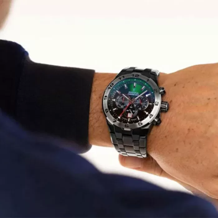 ΡΟΛΟΙ FESTINA  F20673/2 FESTINA Chrono Bike Chronograph Black Stainless Steel Bracelet