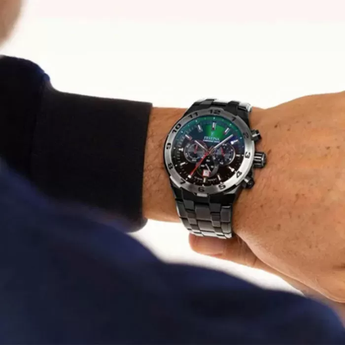 ΡΟΛΟΙ FESTINA  F20673/2 FESTINA Chrono Bike Chronograph Black Stainless Steel Bracelet