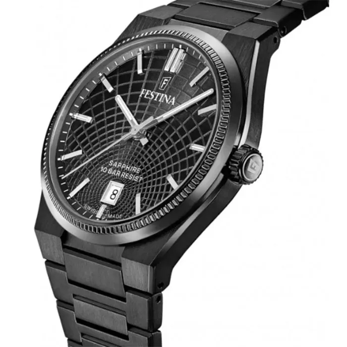 ΡΟΛΟΙ FESTINA  F20080/1  FESTINA Rive Black Stainless Steel Bracelet