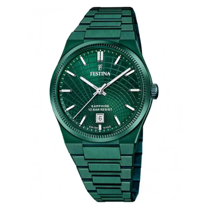 ΡΟΛΟΙ FESTINA  F20079/1  FESTINA Rive Green Stainless Steel Bracelet