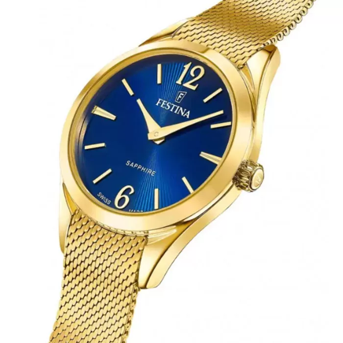 ΡΟΛΟΙ FESTINA F20077/4 FESTINA Swiss Made Gold Stainless Steel Bracelet