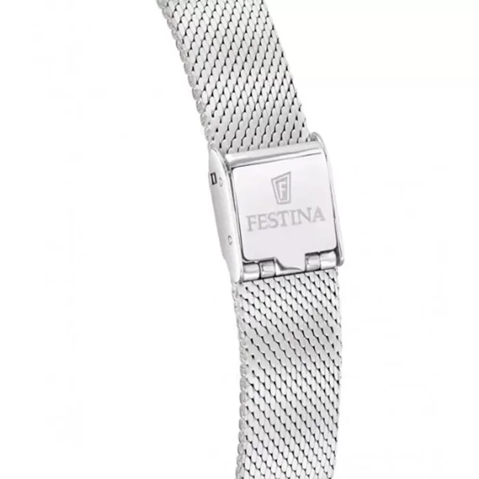 ΡΟΛΟΙ FESTINA F20076/2 FESTINA Swiss Made Silver Stainless Steel Bracelet