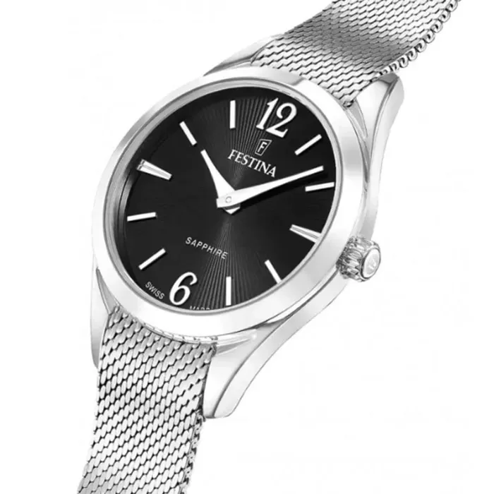 ΡΟΛΟΙ FESTINA F20076/5 FESTINA Swiss Made Silver Stainless Steel Bracelet