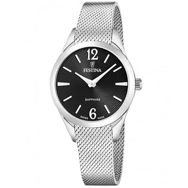 ΡΟΛΟΙ FESTINA F20076/5 FESTINA Swiss Made Silver Stainless Steel Bracelet