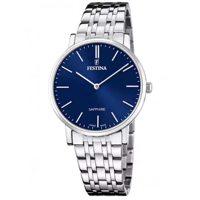 ΡΟΛΟΙ FESTINA F20045/3 FESTINA Swiss Made Silver Stainless Steel Bracelet