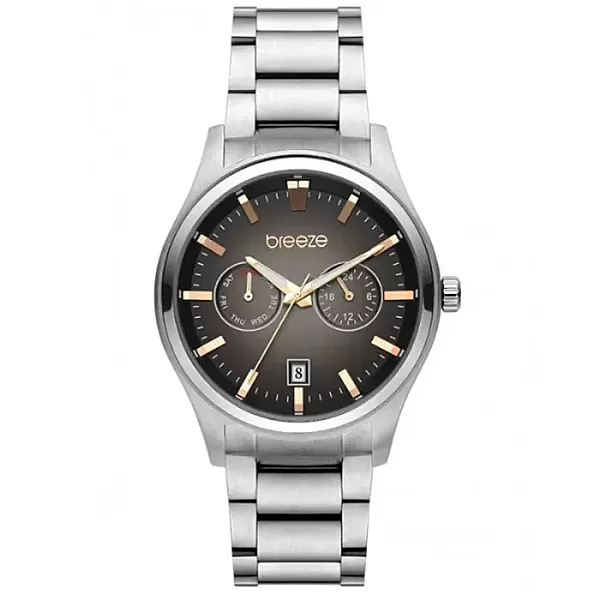 ΡΟΛΟΙ BREEZE  612452.1 BREEZE Renegade Silver Stainless Steel Bracelet