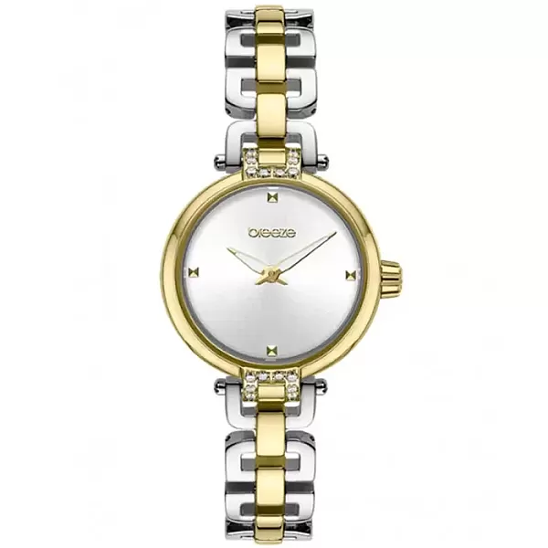 ΡΟΛΟΙ BREEZE  713021.1  BREEZE Knotique Crystals Two Tone Stainless Steel Bracelet