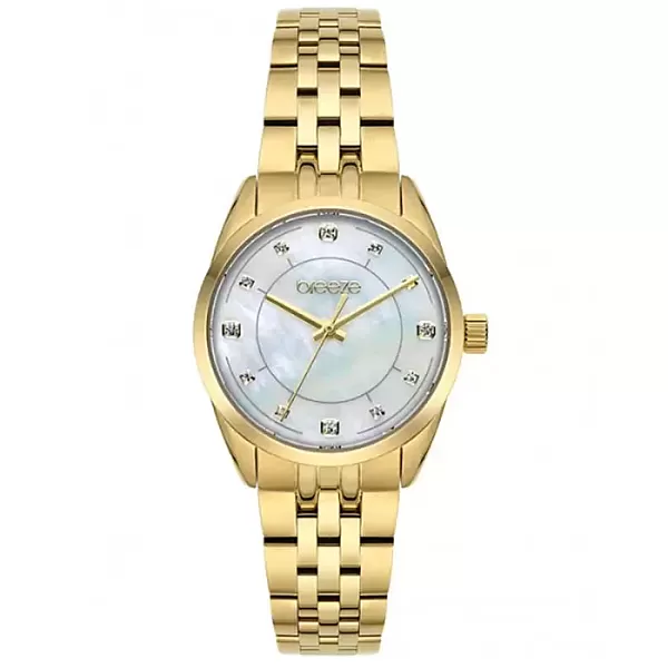ΡΟΛΟΙ BREEZE  212611.1 BREEZE Ocealis Crystals Gold Stainless Steel Bracelet