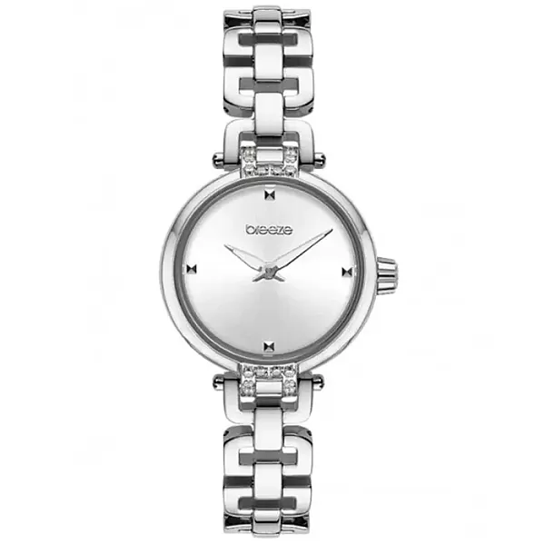 ΡΟΛΟΙ BREEZE  613021.1 BREEZE Knotique Crystals Silver Stainless Steel Bracelet