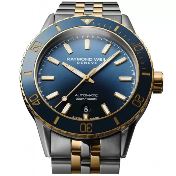 Ρολόι RAYMOND  2775-SP3-50051 RAYMOND WEIL Freelancer Diver Automatic Two Tone Stainless Steel Bracelet