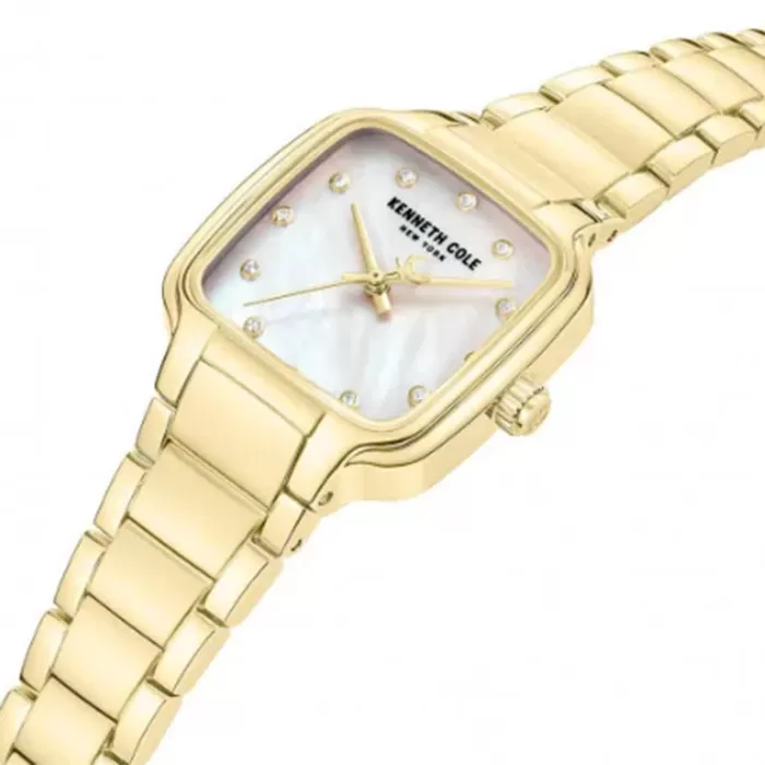 Ρολόι KENNETH COLE KCWLG0087803 KENNETH COLE Broome Crystals Gold Stainless Steel Bracelet
