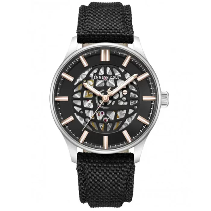 Ρολόι KENNETH COLE KCWGZ0089002 KENNETH COLE Thompson Automatic Black Nylon Strap