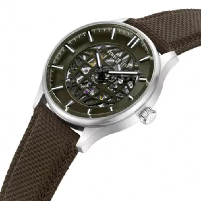 Ρολόι KENNETH COLE KCWGZ0089001 KENNETH COLE Thompson Automatic Brown Nylon Strap