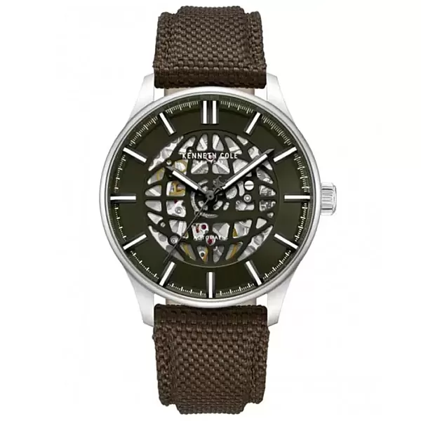 Ρολόι KENNETH COLE KCWGZ0089001 KENNETH COLE Thompson Automatic Brown Nylon Strap