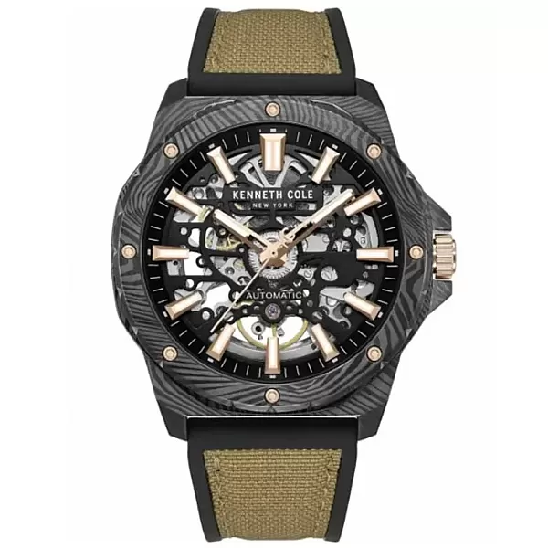Ρολόι KENNETH COLE KCWGZ0076703 KENNETH COLE Hollis Automatic Two Tone Combined Materials Strap