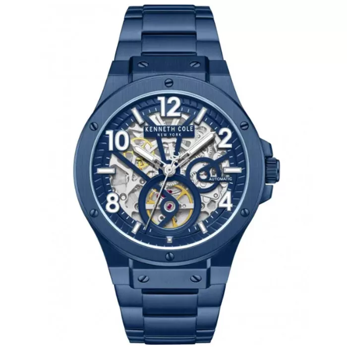 Ρολόι KENNETH COLE KCWGY0098905 KENNETH COLE Grove Automatic Blue Stainless Steel Bracelet