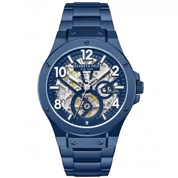 Ρολόι KENNETH COLE KCWGY0098905 KENNETH COLE Grove Automatic Blue Stainless Steel Bracelet