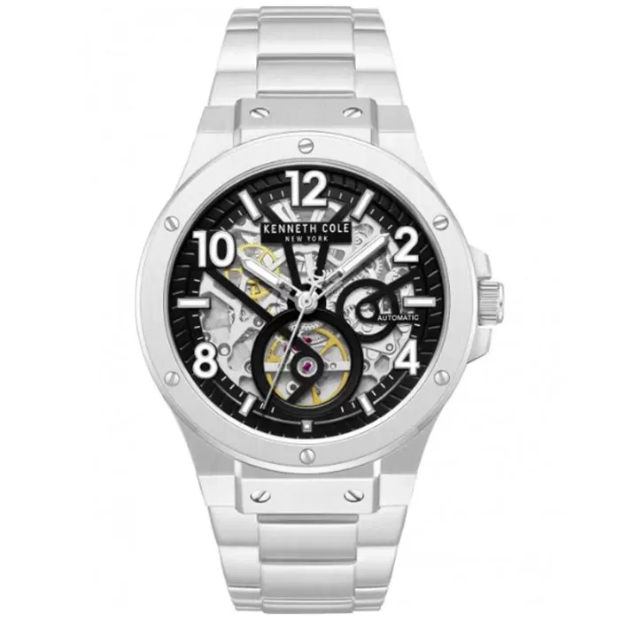 Ρολόι KENNETH COLE KCWGY0098904 KENNETH COLE Grove Automatic Silver Stainless Steel Bracelet