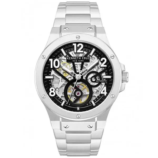 Ρολόι KENNETH COLE KCWGY0098904 KENNETH COLE Grove Automatic Silver Stainless Steel Bracelet