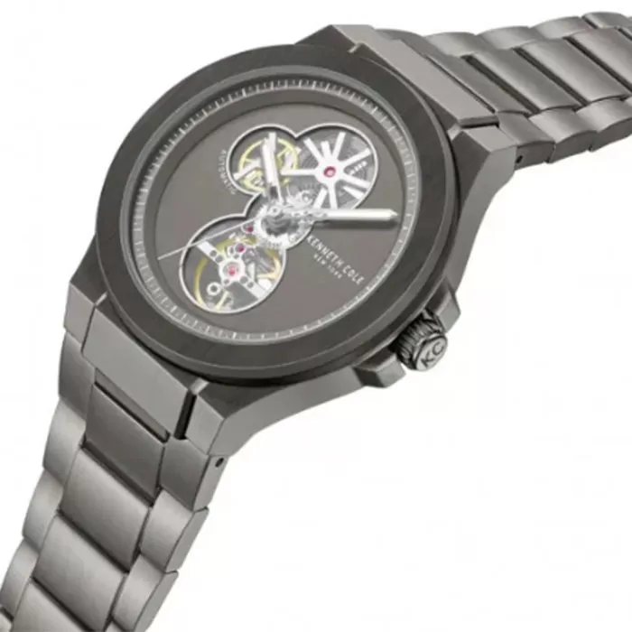 Ρολόι KENNETH COLE KCWGY0098803 KENNETH COLE Grove Automatic Grey Stainless Steel Bracelet