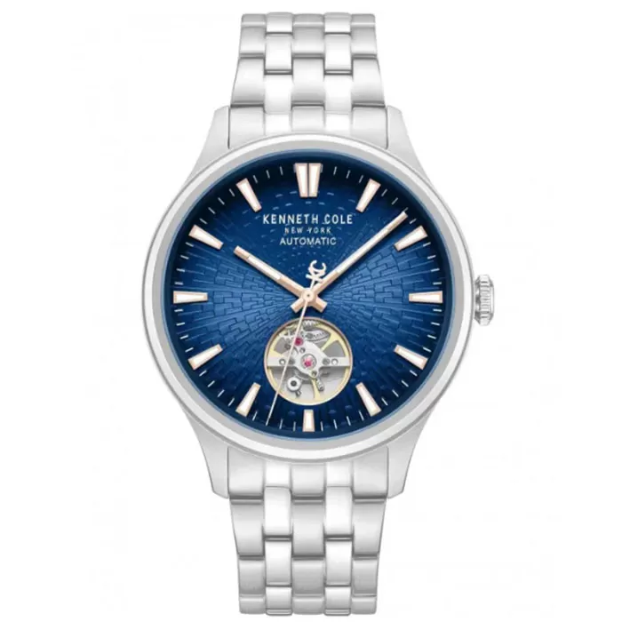 Ρολόι KENNETH COLE KCWGY0098005 KENNETH COLE Newport Automatic Silver Stainless Steel Bracelet
