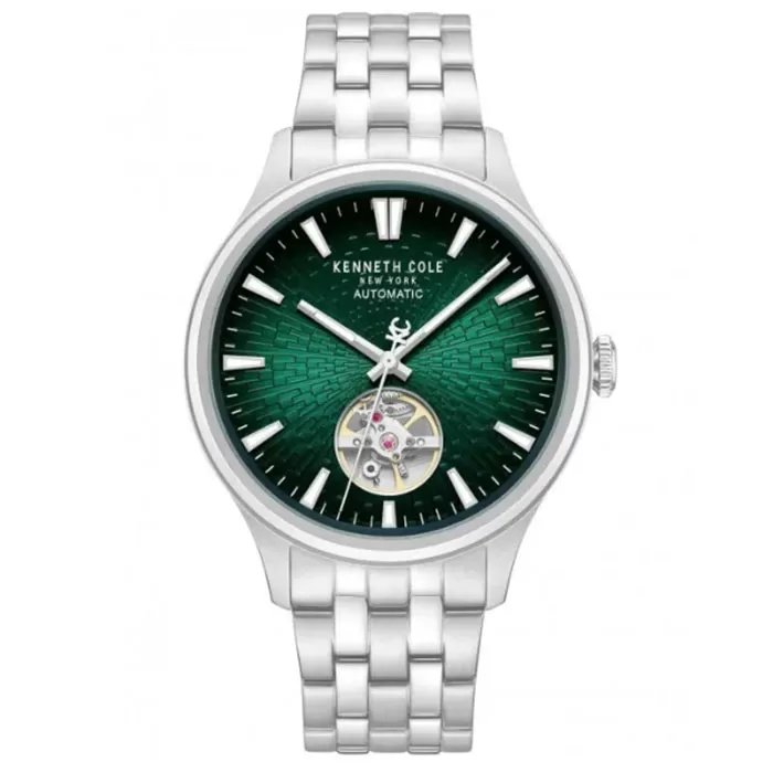 Ρολόι KENNETH COLE KCWGY0098001 KENNETH COLE Newport Automatic Silver Stainless Steel Bracelet