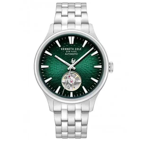 Ρολόι KENNETH COLE KCWGY0098001 KENNETH COLE Newport Automatic Silver Stainless Steel Bracelet
