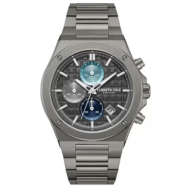 Ρολόι KENNETH COLE KCWGI0100002 KENNETH COLE Glenville Chronograph Grey Stainless Steel Bracelet