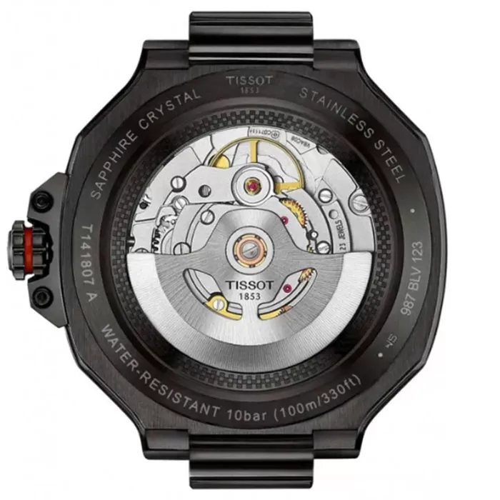 ΡΟΛΟΙ TISSOT  T1418073705700 TISSOT T-Race Powermatic 80 Black Synthetic Strap