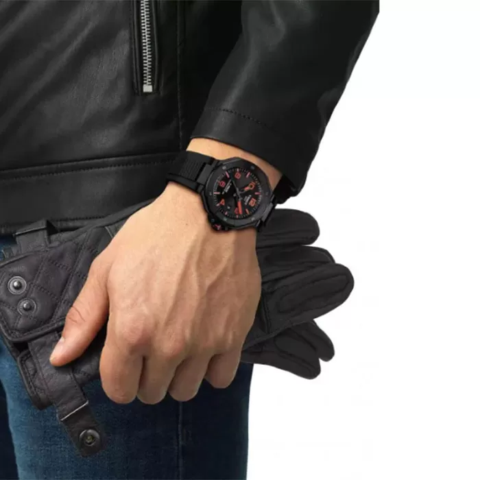 ΡΟΛΟΙ TISSOT  T1418073705700 TISSOT T-Race Powermatic 80 Black Synthetic Strap