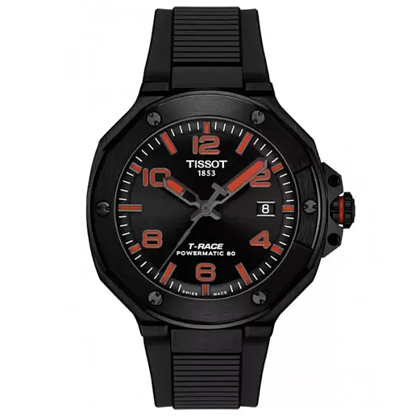 ΡΟΛΟΙ TISSOT  T1418073705700 TISSOT T-Race Powermatic 80 Black Synthetic Strap