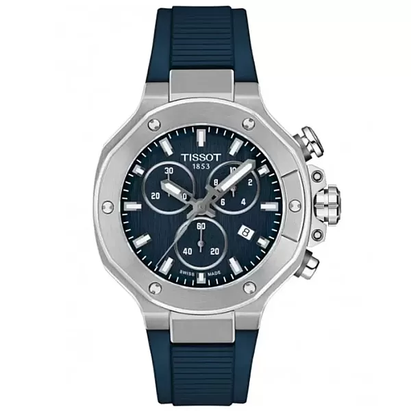 ΡΟΛΟΙ TISSOT  T1418171704100 TISSOT T-Race Chronograph Blue Synthetic Strap