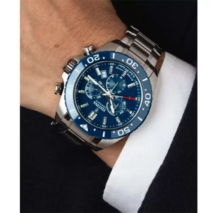 ΡΟΛΟΙ FESTINA  F20042/2  FESTINA Ceramic Swiss Made Chronograph Silver Stainless Steel Bracelet