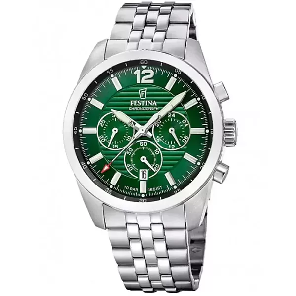 ΡΟΛΟΙ FESTINA  F20742/5 FESTINA Chronograph Silver Stainless Steel Bracelet