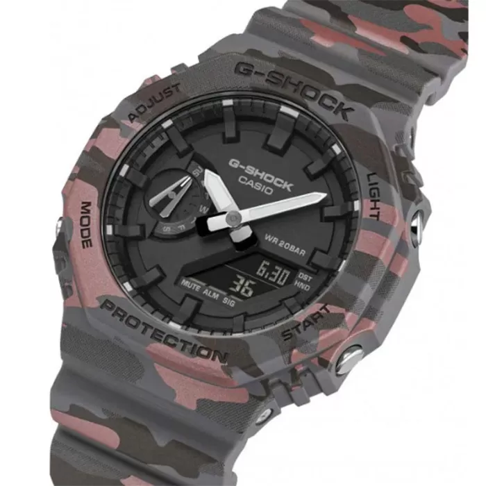 ΡΟΛΟΙ CASIO GA-2100CM-8AER G-SHOCK Chronograph Camo Bio-based Resin Strap