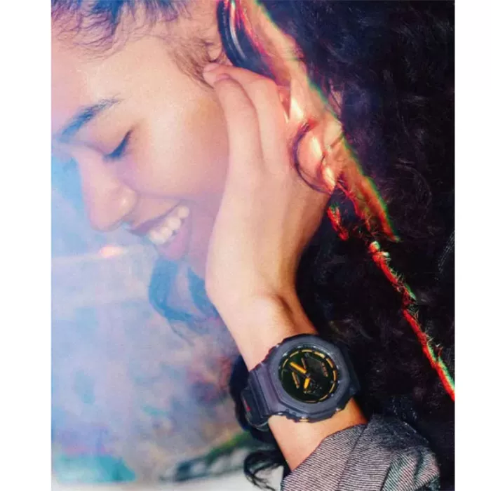 ΡΟΛΟΙ CASIO GA-2100K-2AER G-SHOCK Chronograph Blue Resin Strap