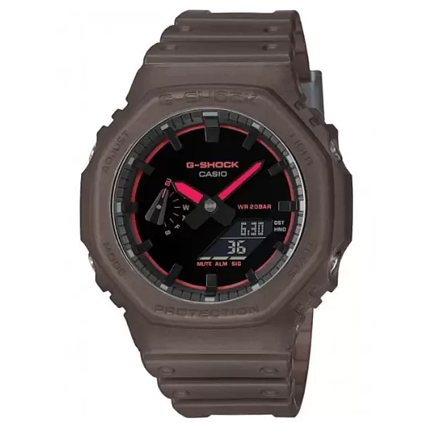 ΡΟΛΟΙ CASIO GA-2100K-5AER G-SHOCK Chronograph Brown Resin Strap