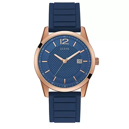 ΡΟΛΟΙ GUESS   W0991G4 GUESS Mens Blue Silicone Strap