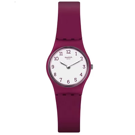 ΡΟΛΟΙ SWATCH LR130 SWATCH Time To Swatch Redbelle Bordeaux Silicone Strap