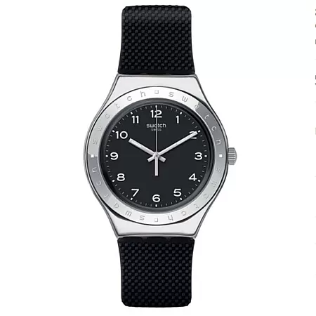 ΡΟΛΟΙ SWATCH  YGS137  SWATCH Time To Swatch Charbon Black Silicone Strap