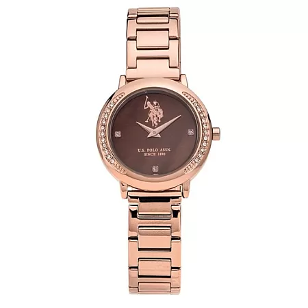 ΡΟΛΟΙ U.S. POLO USP5621RG  U.S. POLO Rachel Crystals Rose Gold Stainless Steel Bracelet