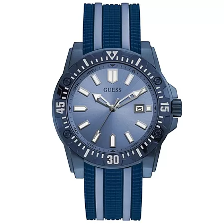 ΡΟΛΟΙ GUESS  GW0055G2 GUESS Mens Blue Silicone Strap